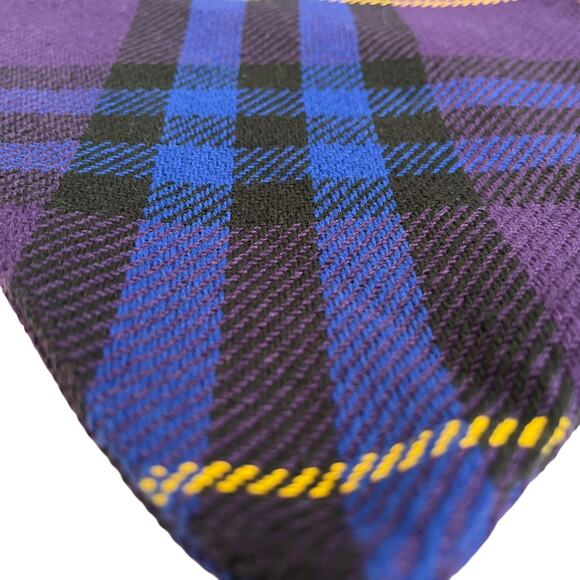 Burberry Purple Check Recycled Cotton Large Shopper Tote Bag - Picture 9 of 10